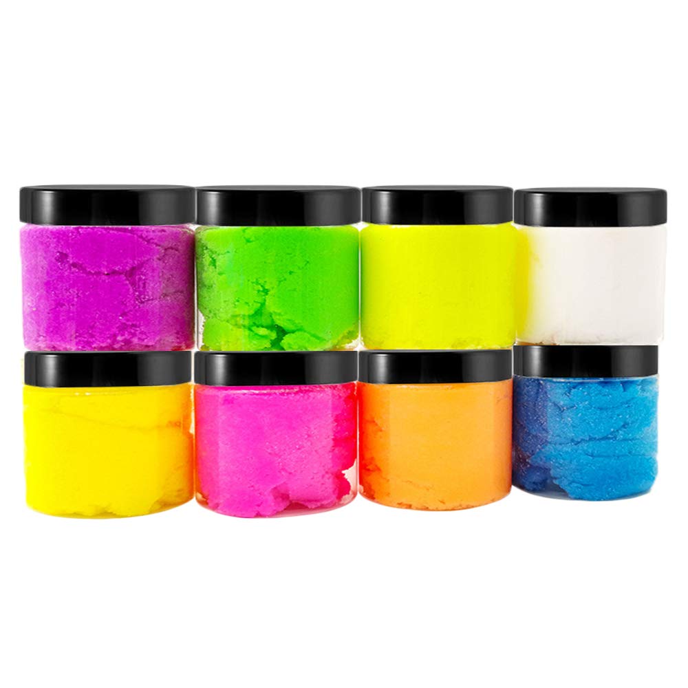 OJYUDD round plastic jar with black lid sealing for leak-free storage