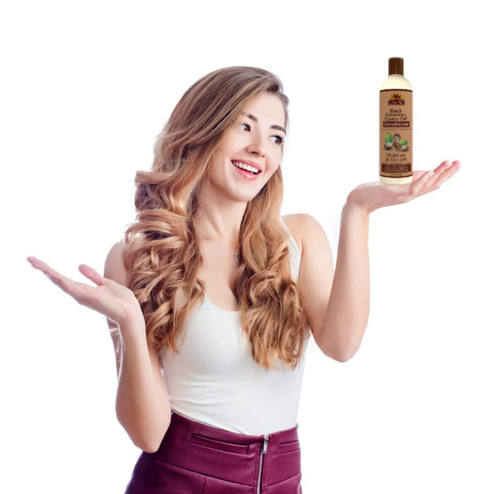 OKAY conditioner on bathroom shelf after shower routine