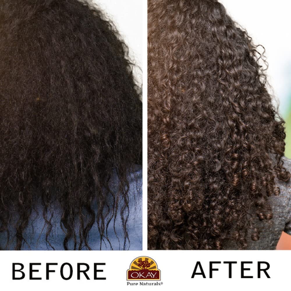 OKAY Jamaican Castor Oil Shampoo bottle shown as a daily cleansing option