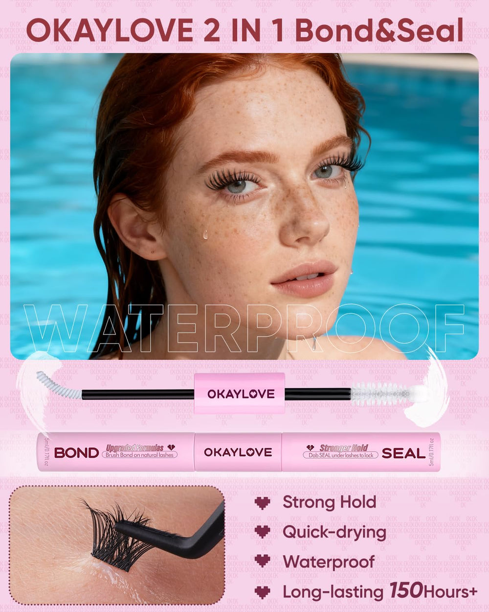 OKAYLOVE 168-cluster pack visual for DIY salon finish