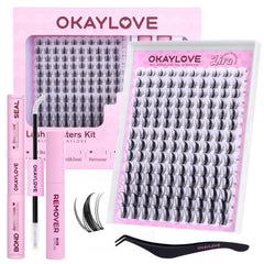 OKAYLOVE LIRA lash clusters with spikes provide wispy definition and featherweight comfort.