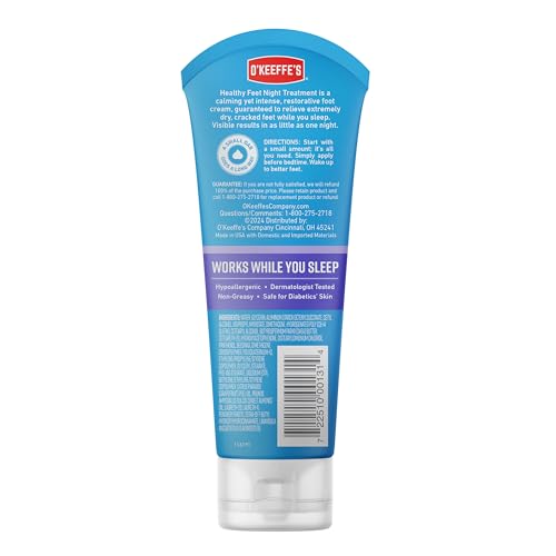 Overall view suggesting smoother feet after nightly treatment.