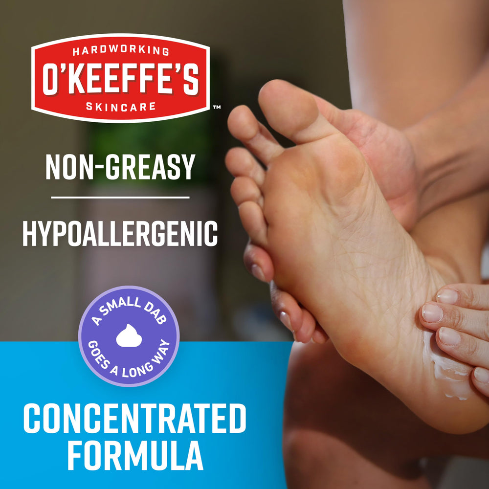 Back packaging with directions for nightly foot care.