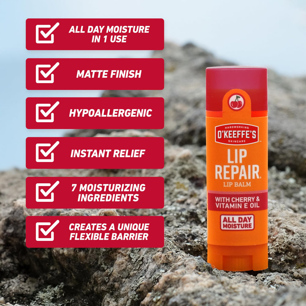 O'Keeffe's Lip Repair Para Labios Secos, tratamiento concentrado para labios resecos.