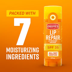 O'Keeffe's Lip Repair SPF 35 balm offers hydration and moisture boost.