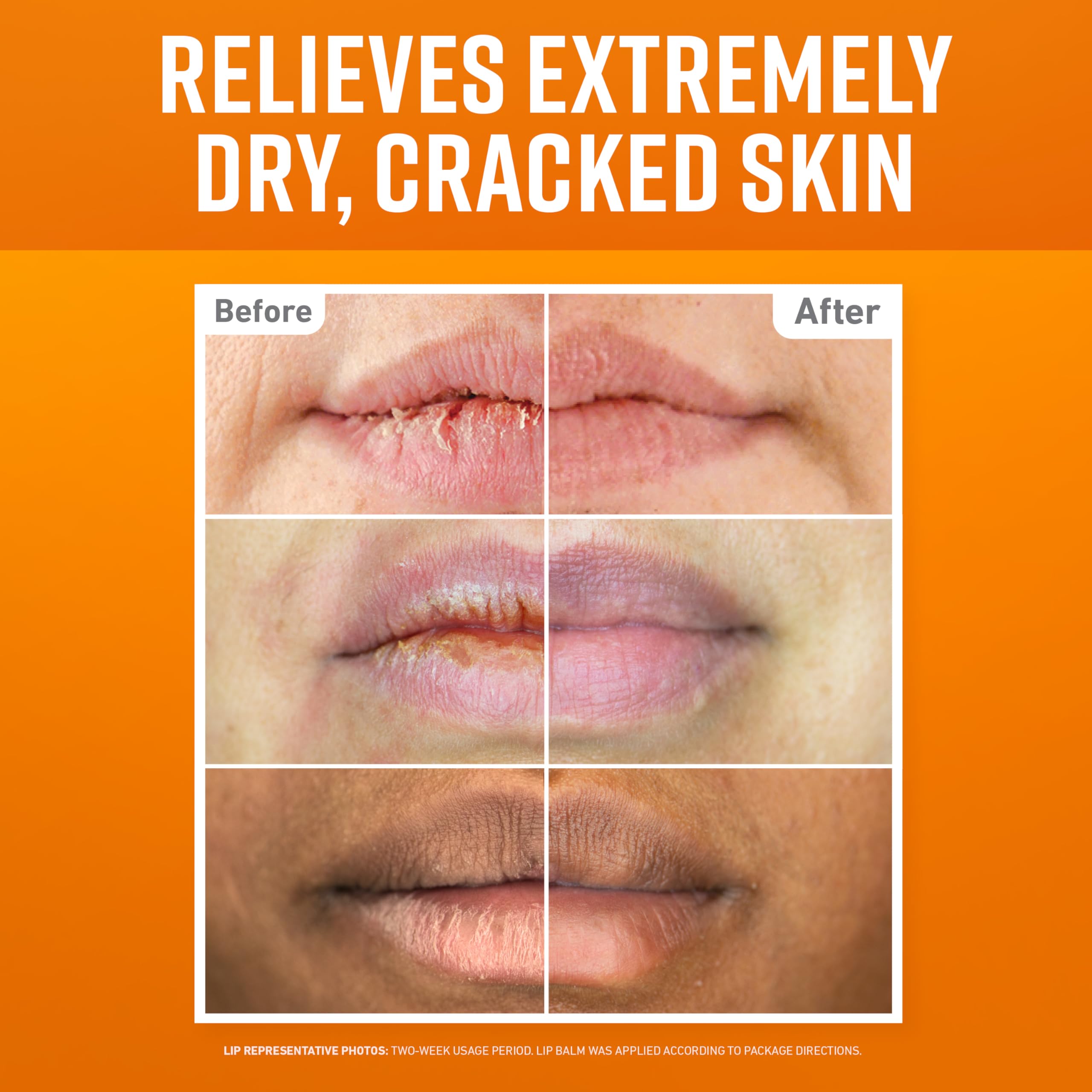Bálsamo refrescante de O'Keeffe's Lip Repair para alivio rápido