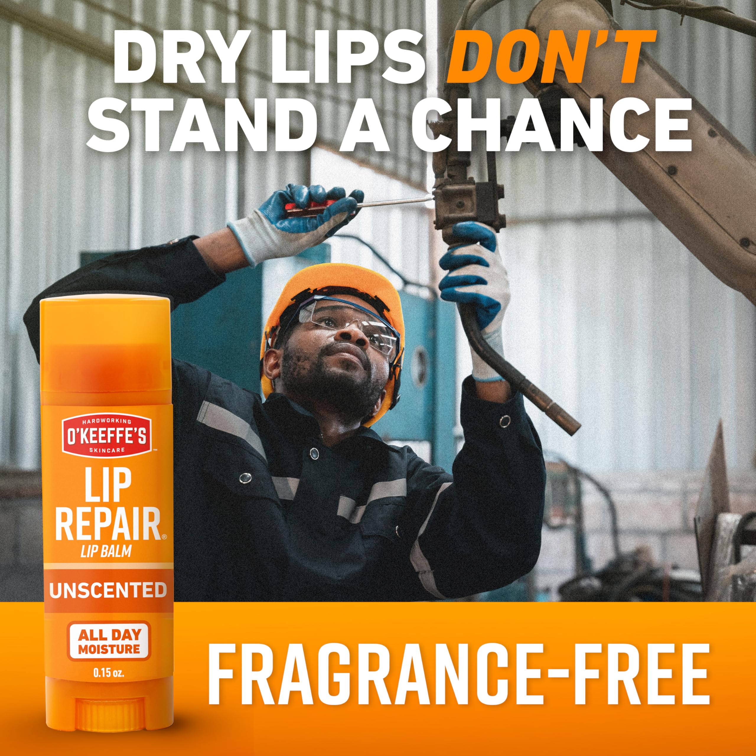 Compact Lip Repair unscented stick ideal for travel