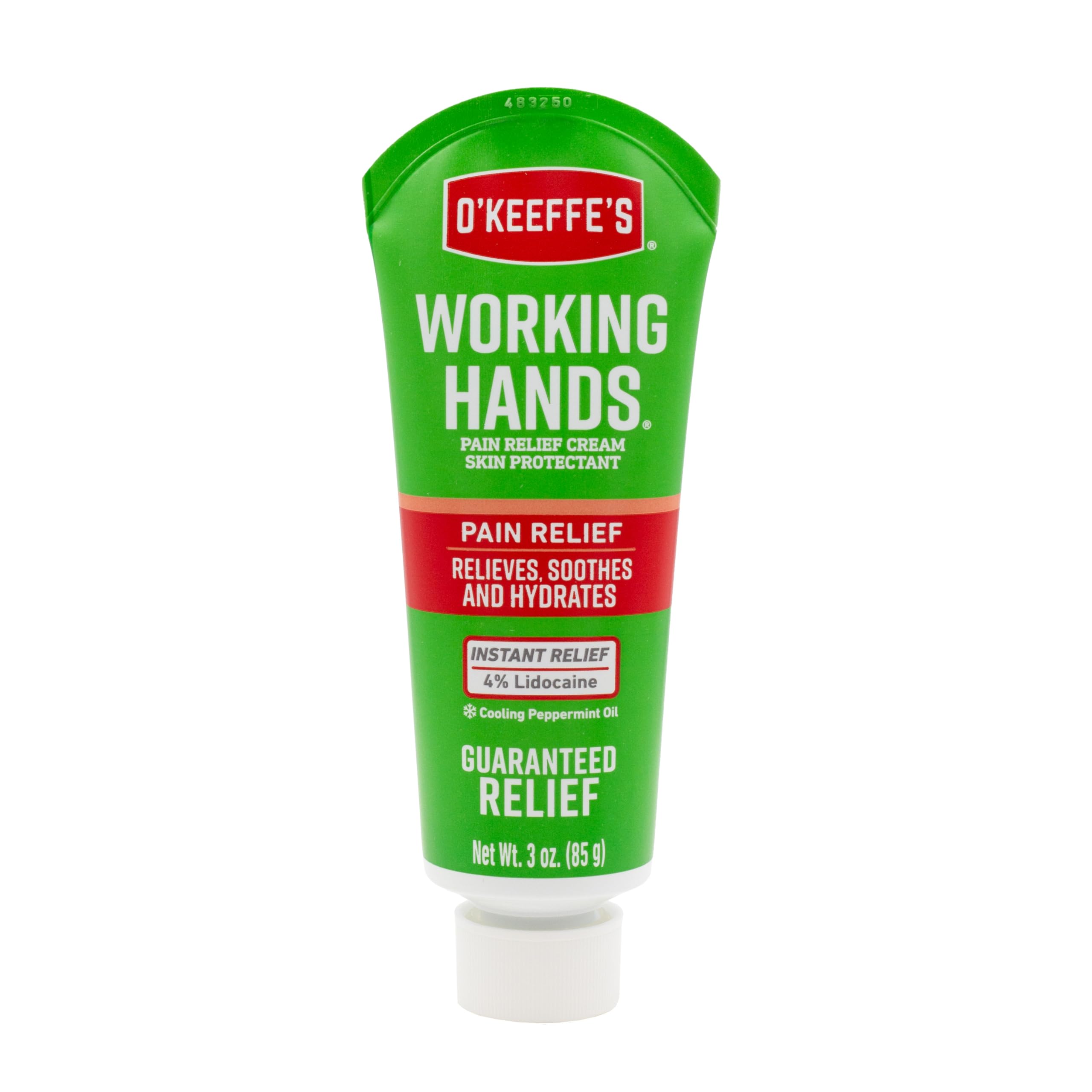 O'Keeffe's Working Hands se absorbe rápidamente sin grasa.
