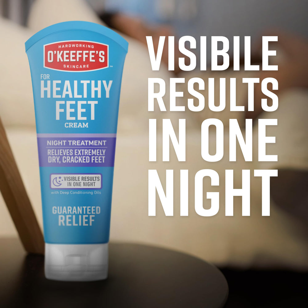 O'Keeffe's Pies aplicación nocturna fácil y rápida