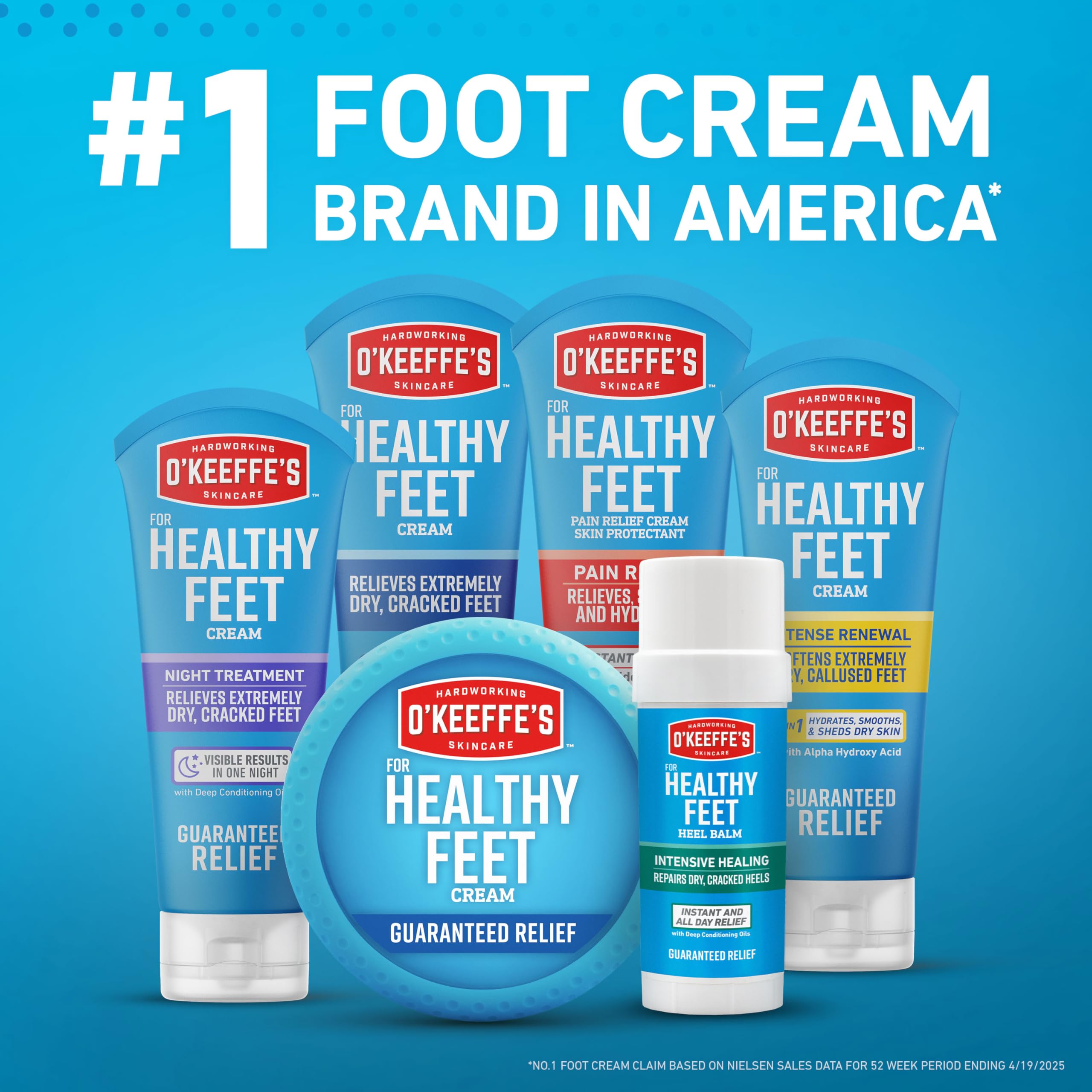 O'Keeffe's Healthy Feet: humectación prolongada para pies más suaves durante el día