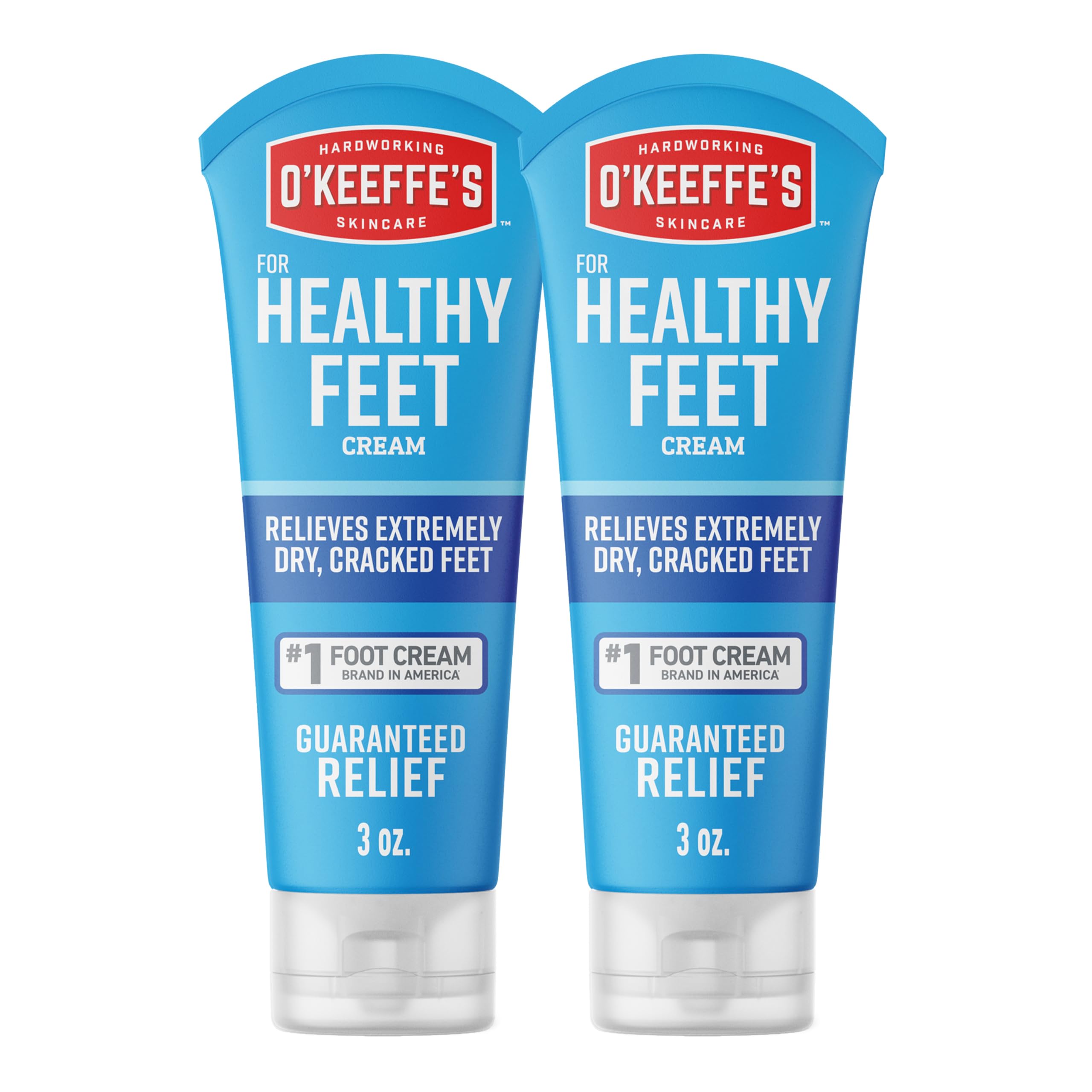 Crema de O'Keeffe's para pies saludables en tubo, alivio para pies secos