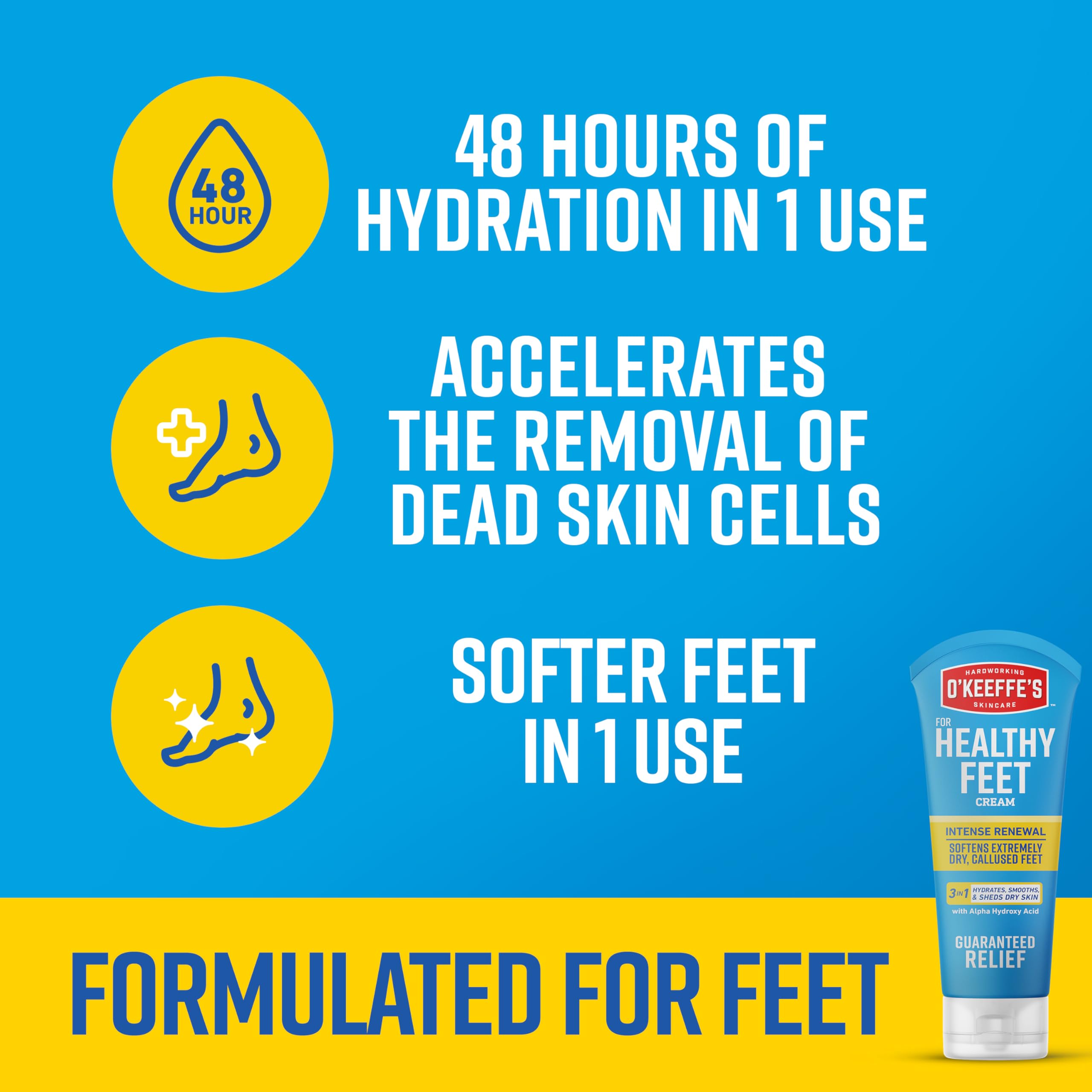 O'Keeffe's Shea Butter moisturizing formula forms a protective barrier on skin