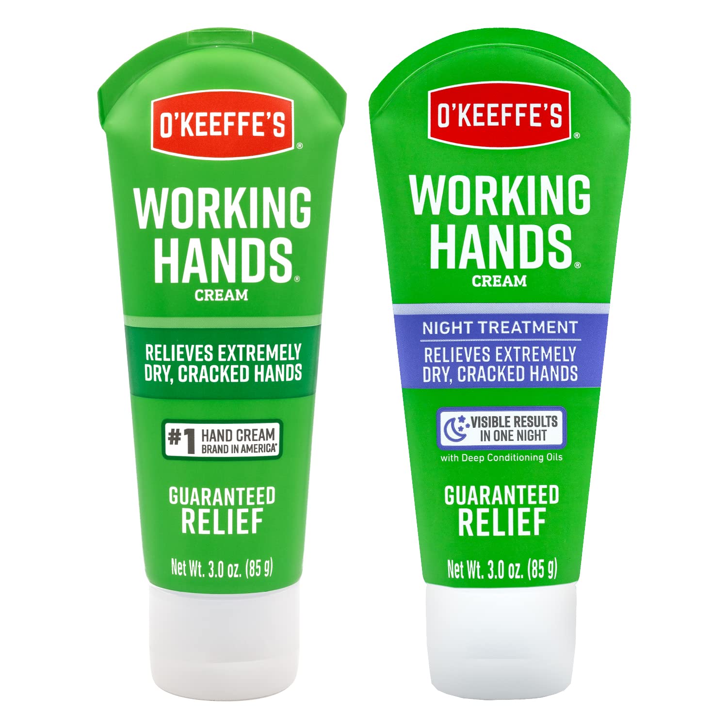 O'Keeffe's Working Hands crema concentrada para manos secas, alivio inmediato.