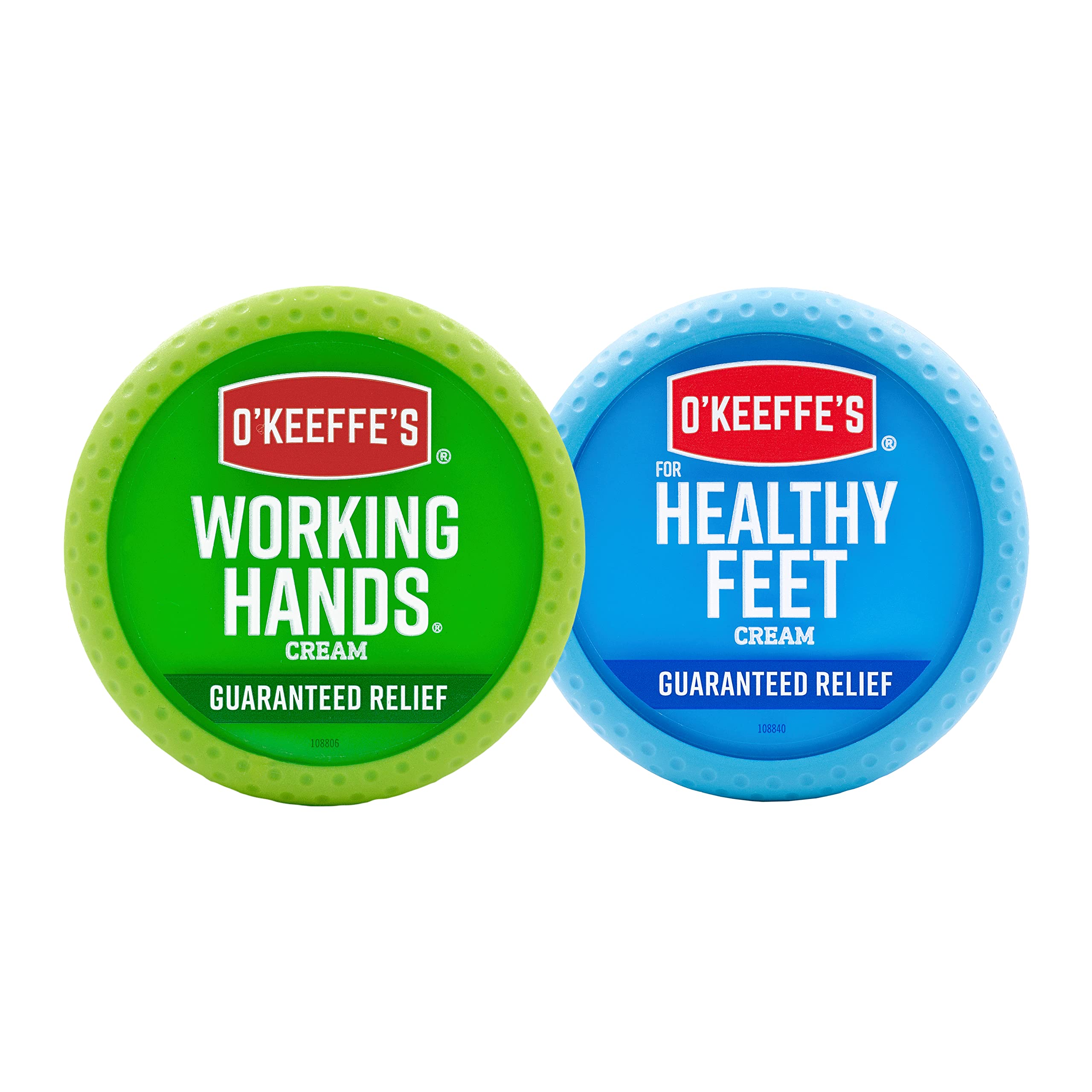 Tarro compacto de crema para manos O'Keeffe's Working Hands para piel extremadamente seca.