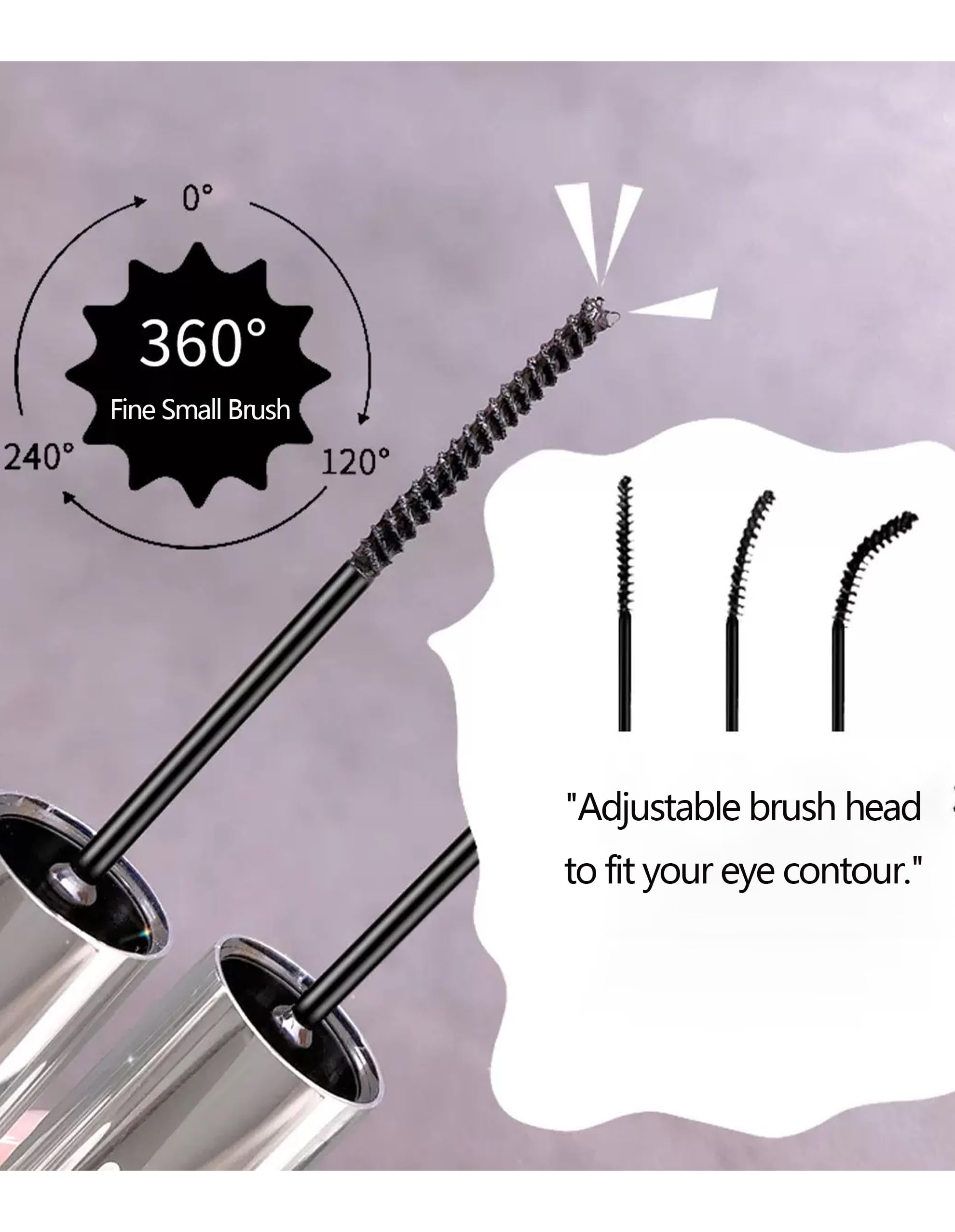 Waterproof, smudge-proof Okerker Mascara resists sweat and rain for neat lashes