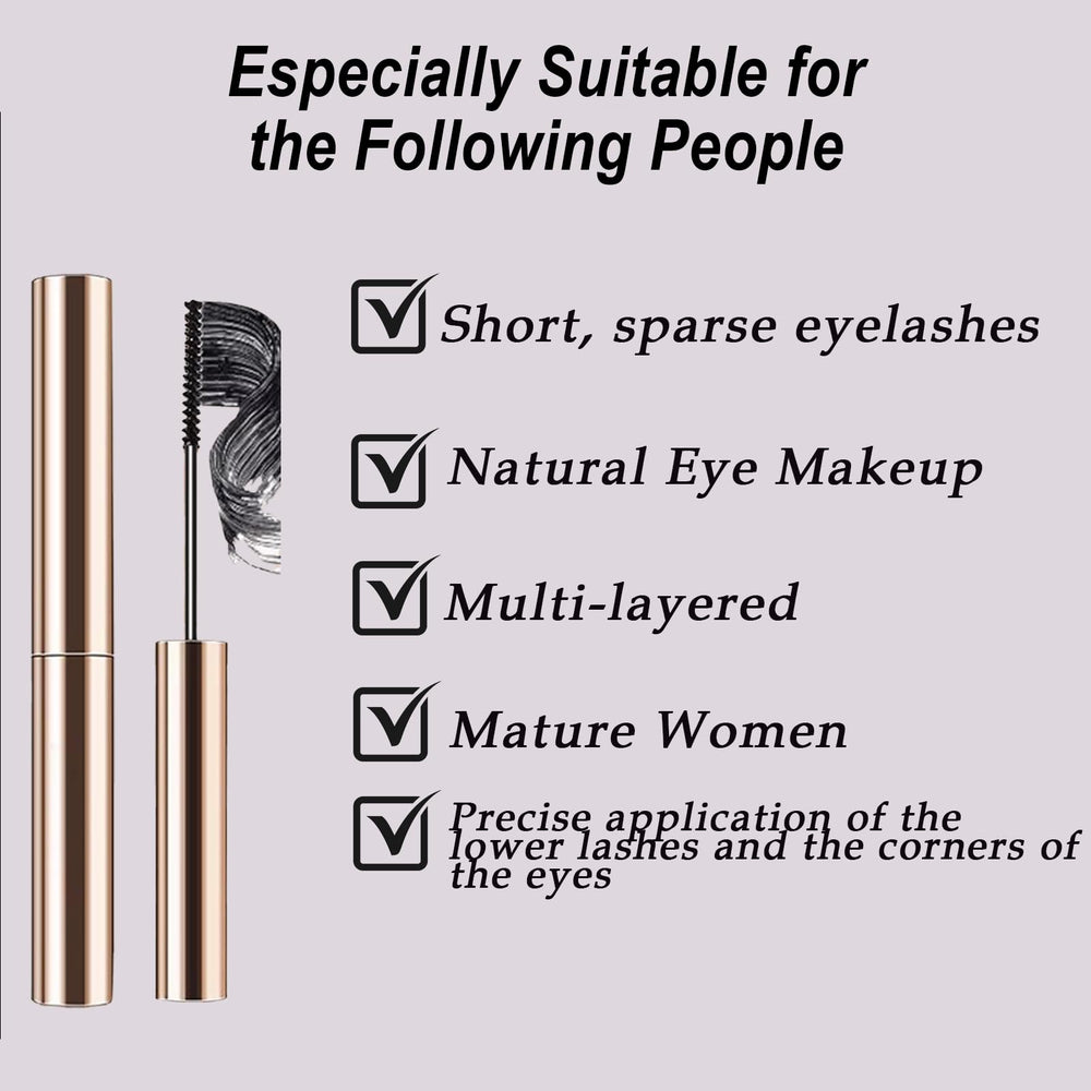 Z-shaped application with Okerker Mascara enhances lash separation and volume