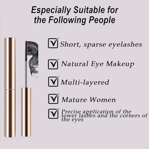 Okerker Brown Mascara provides root-to-tip length with natural finish.