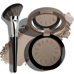 Okerker Cool Toned Contour Palette with Mirror highlights natural shadows for cool fair skin.