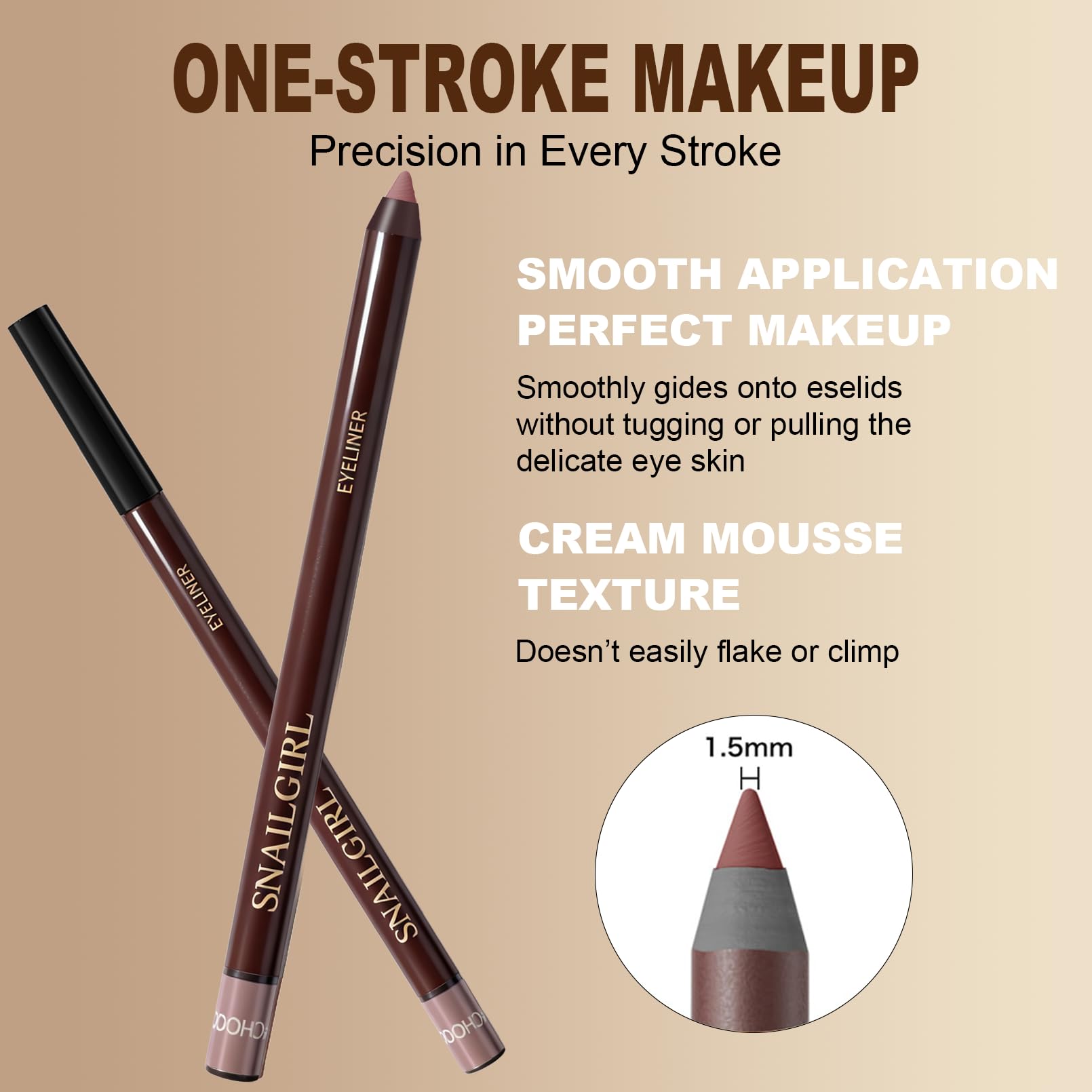 Okerker seven-shade range includes plum to tailor eye looks.