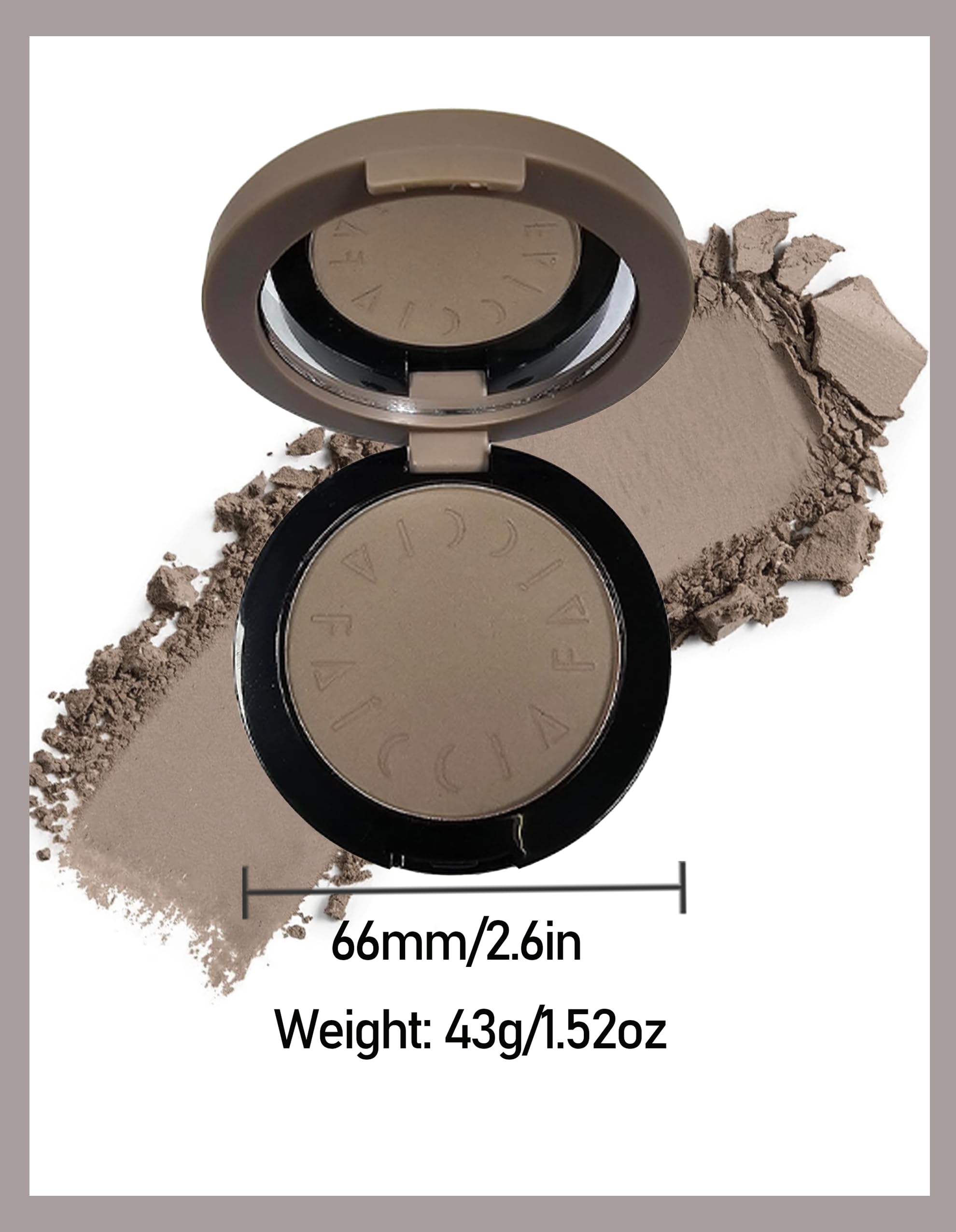 Okerker Mirror Pocket Compact for on-the-go touchups.