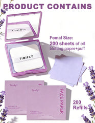 Okerker blotting paper absorbs oil for a shine-free look