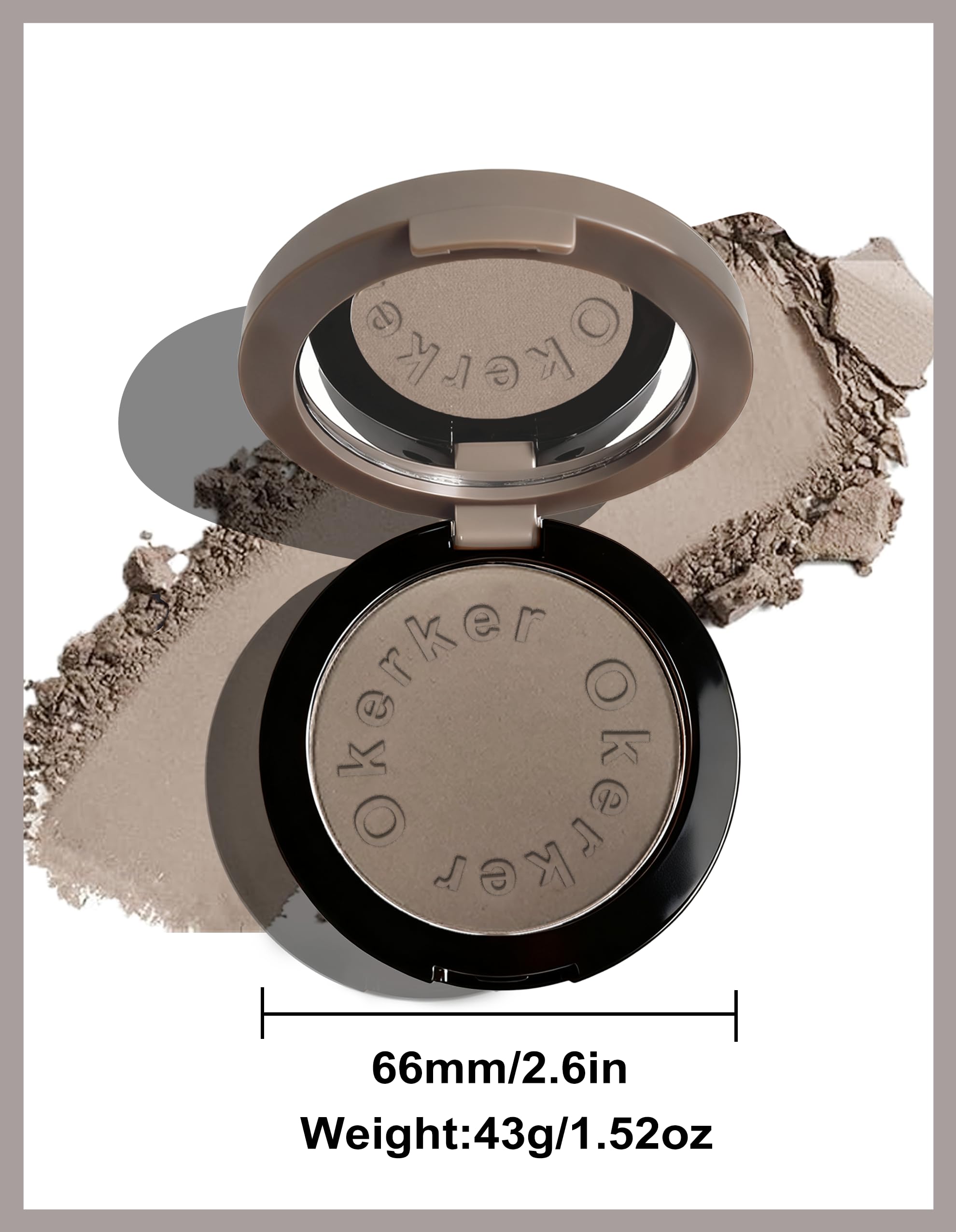 Okerker ash-grey tones blend seamlessly for boundary-free definition.