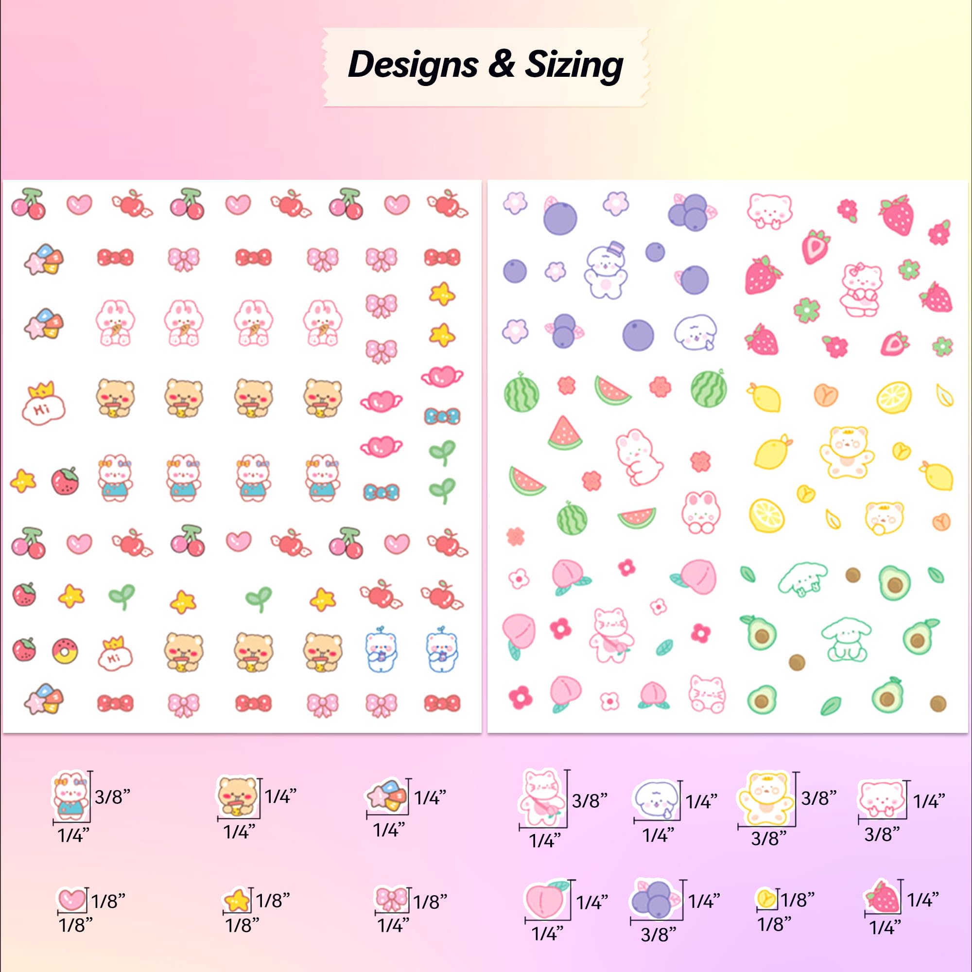 okiyomi bears nail stickers create cozy kid-friendly nail art with texture