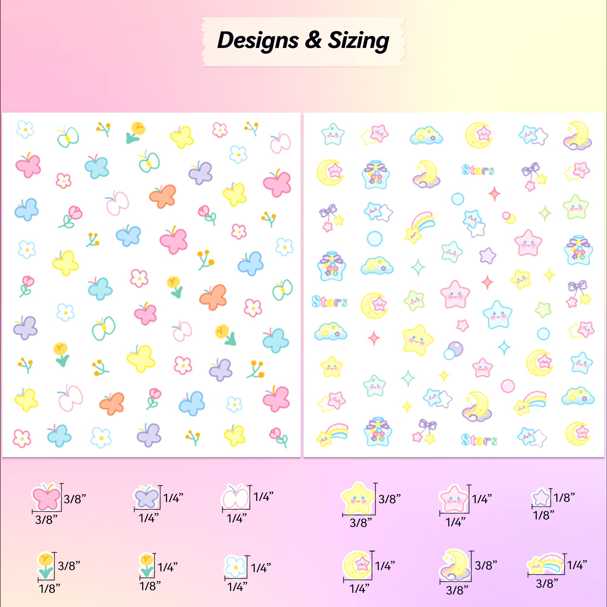 okiyomi bunny nail stickers provide adorable accents for quick manicures