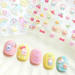 okiyomi flowers nail stickers add colorful tactile decor for all ages