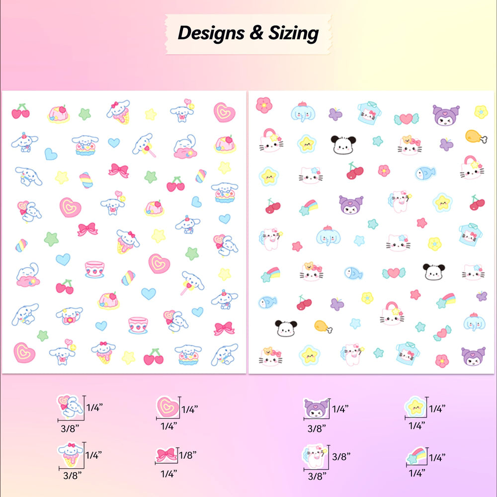 okiYomi cat-themed decals glow-in-the-dark for nights