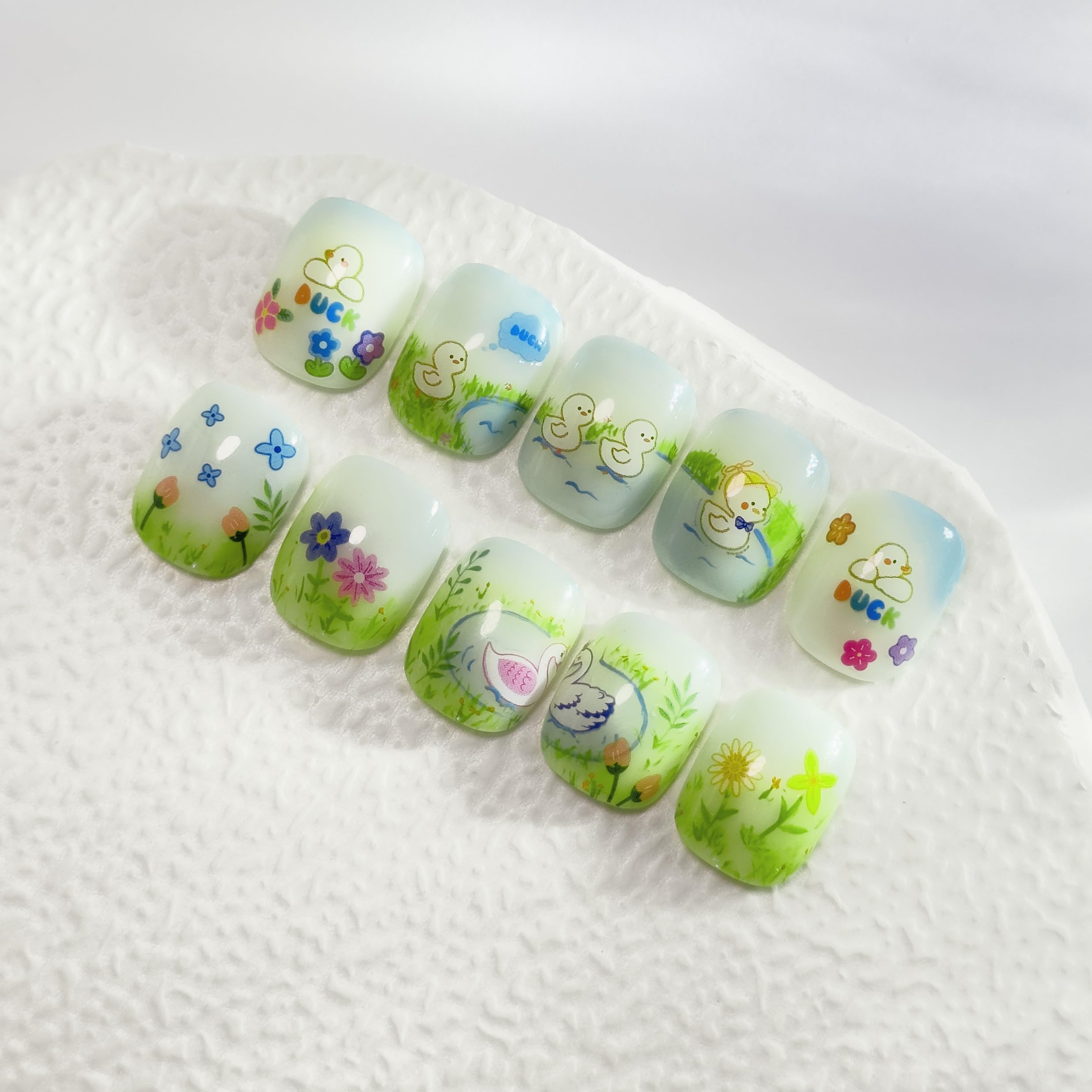 Okiyomi fruit-motif nail stickers featuring bright designs to brighten manicures.