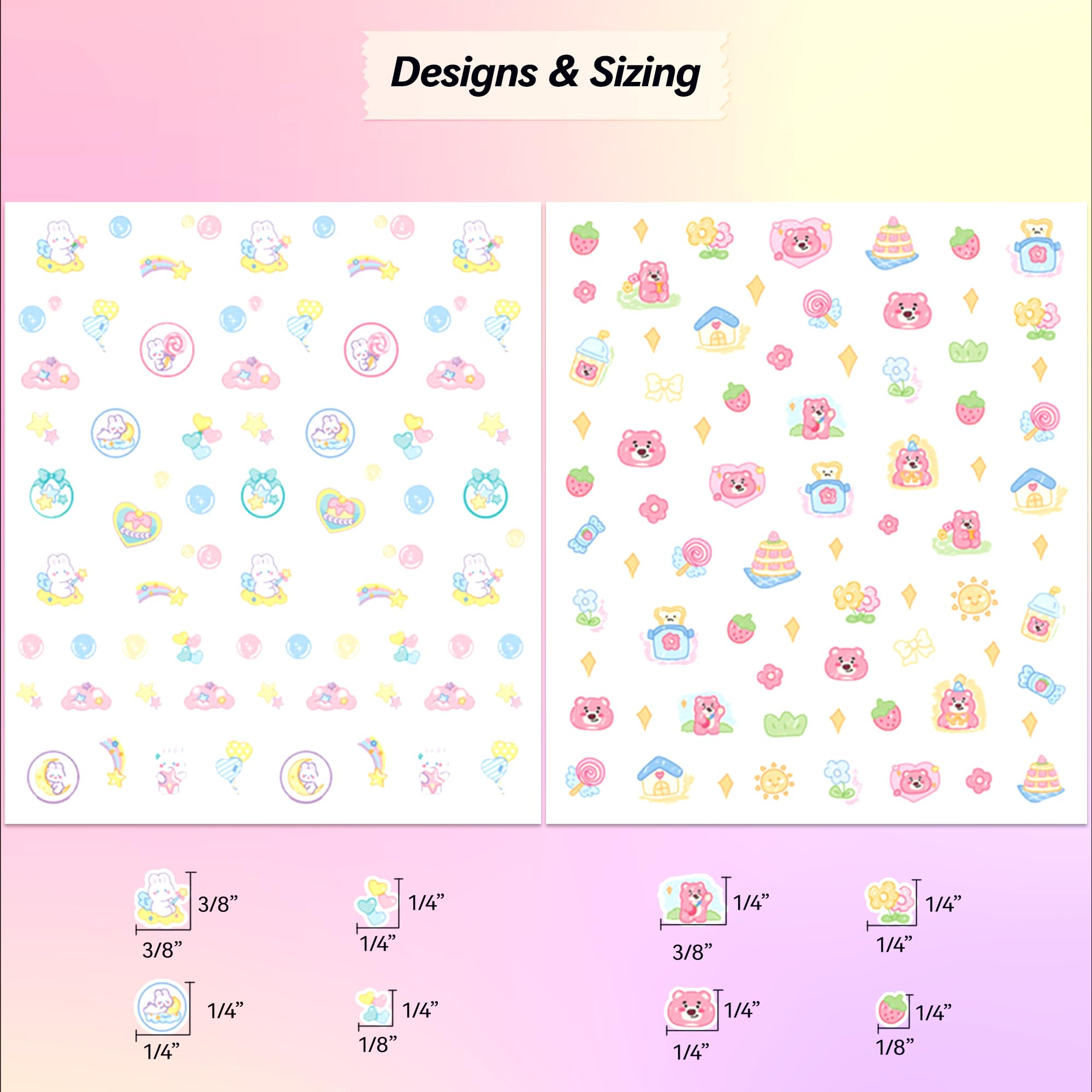 okiYomi puppy embossed decals for adorable nails with depth