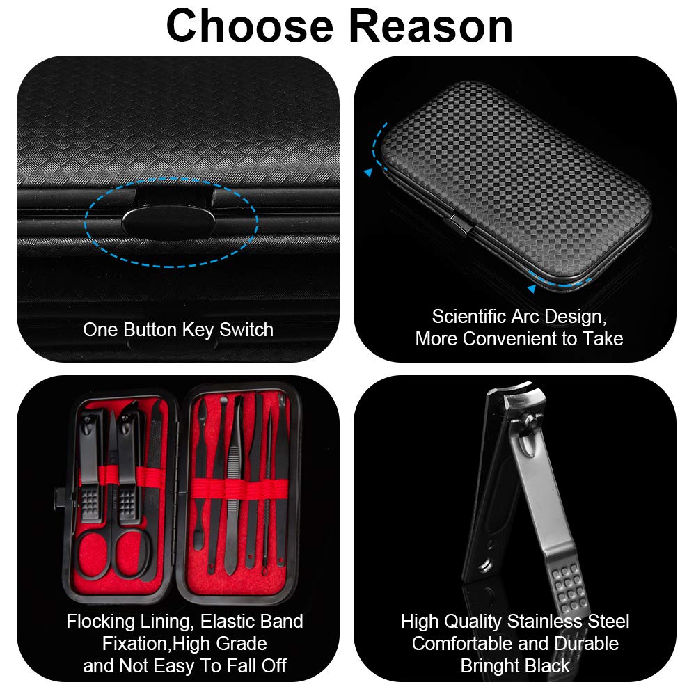 OKOMER travel case open showing organized grooming tools.