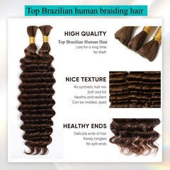 OKVOKV bulk curly hair close-up shows smooth texture and shine for braids