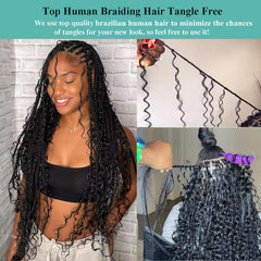 OKVOKV water-wave 20-inch loose bundle adds fullness to knotless braids