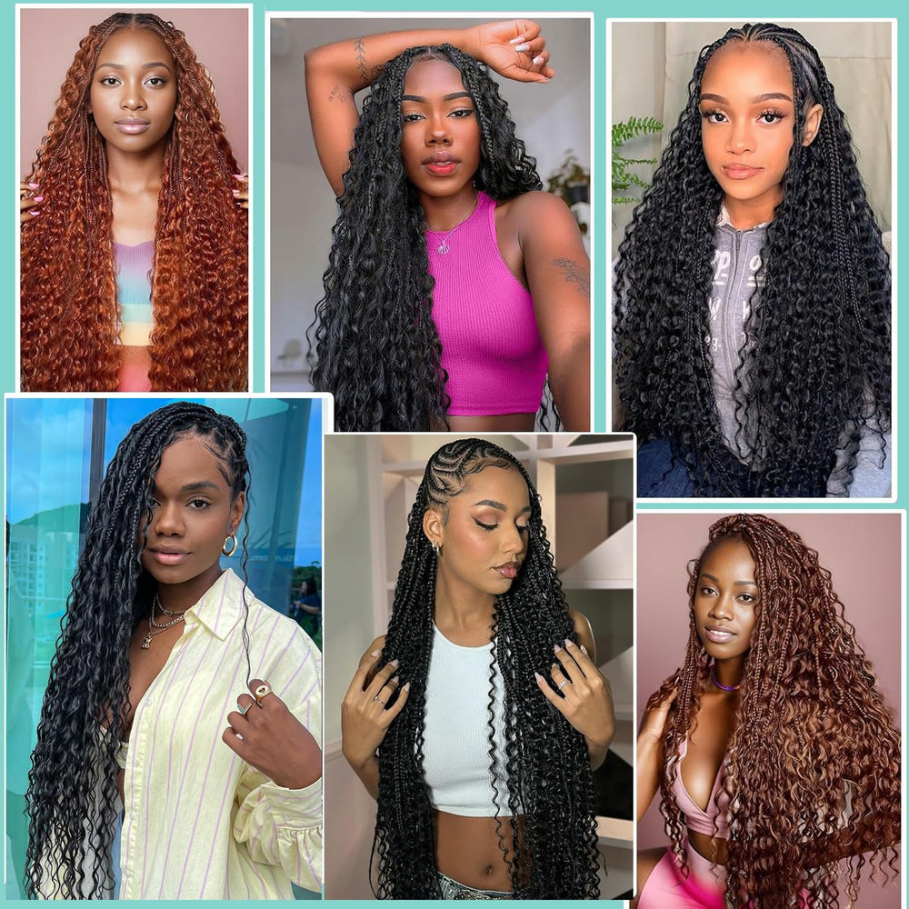 OKVOKV 26-inch curly wave hair for dramatic braid extensions