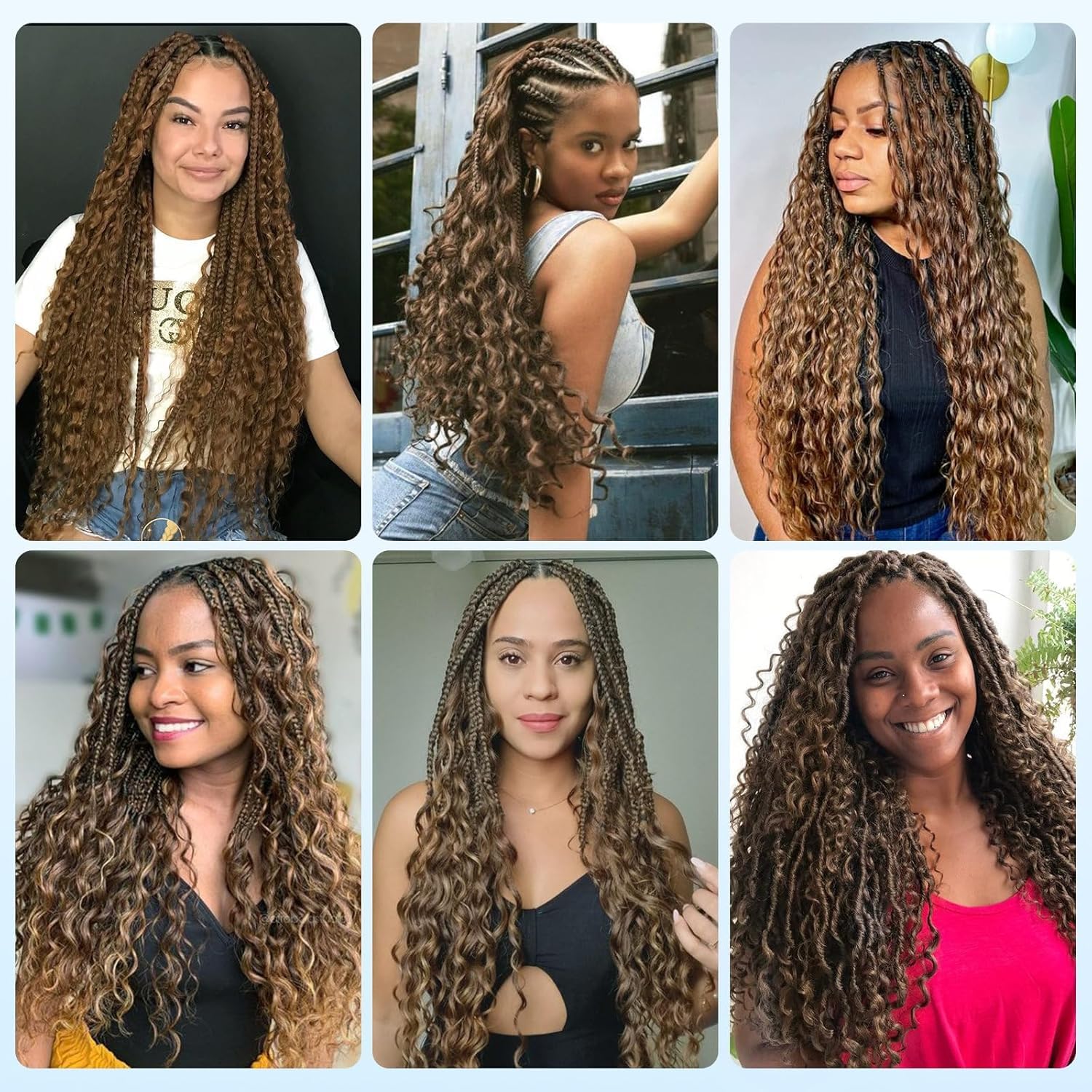 OKVOKV color options including 1B and 4-27 support creative braiding looks
