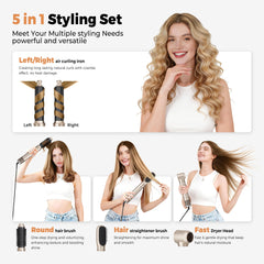 OKWRAP auto-wrap air curler 2-heads for voluminous, smooth curls.