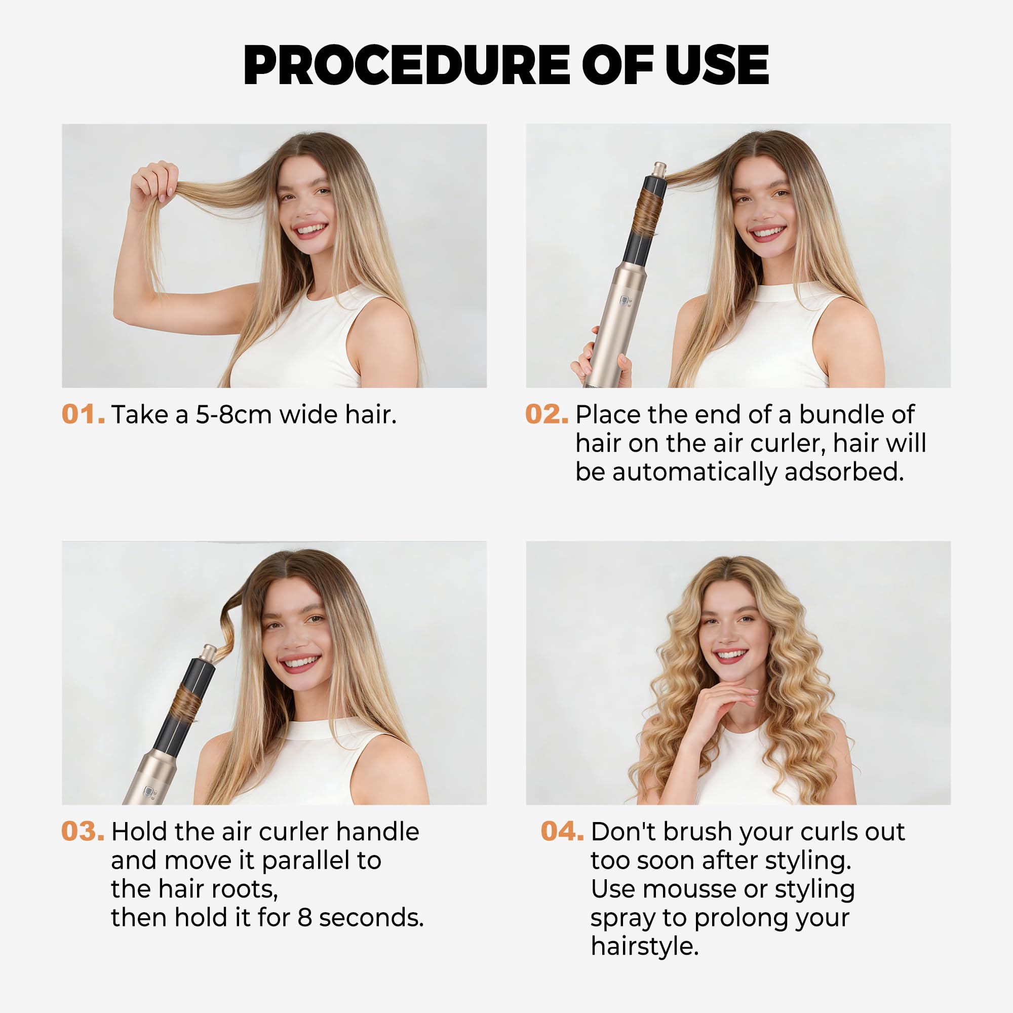 OKWRAP frizz-control smoothing brush for sleek, shiny hair.