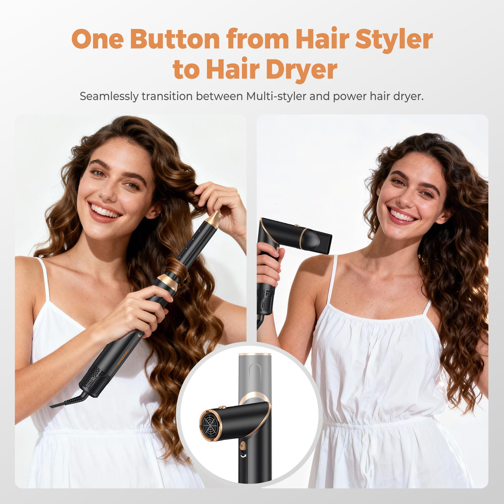 OKWRAP hair dryer brush straightening brush smooths and tames.