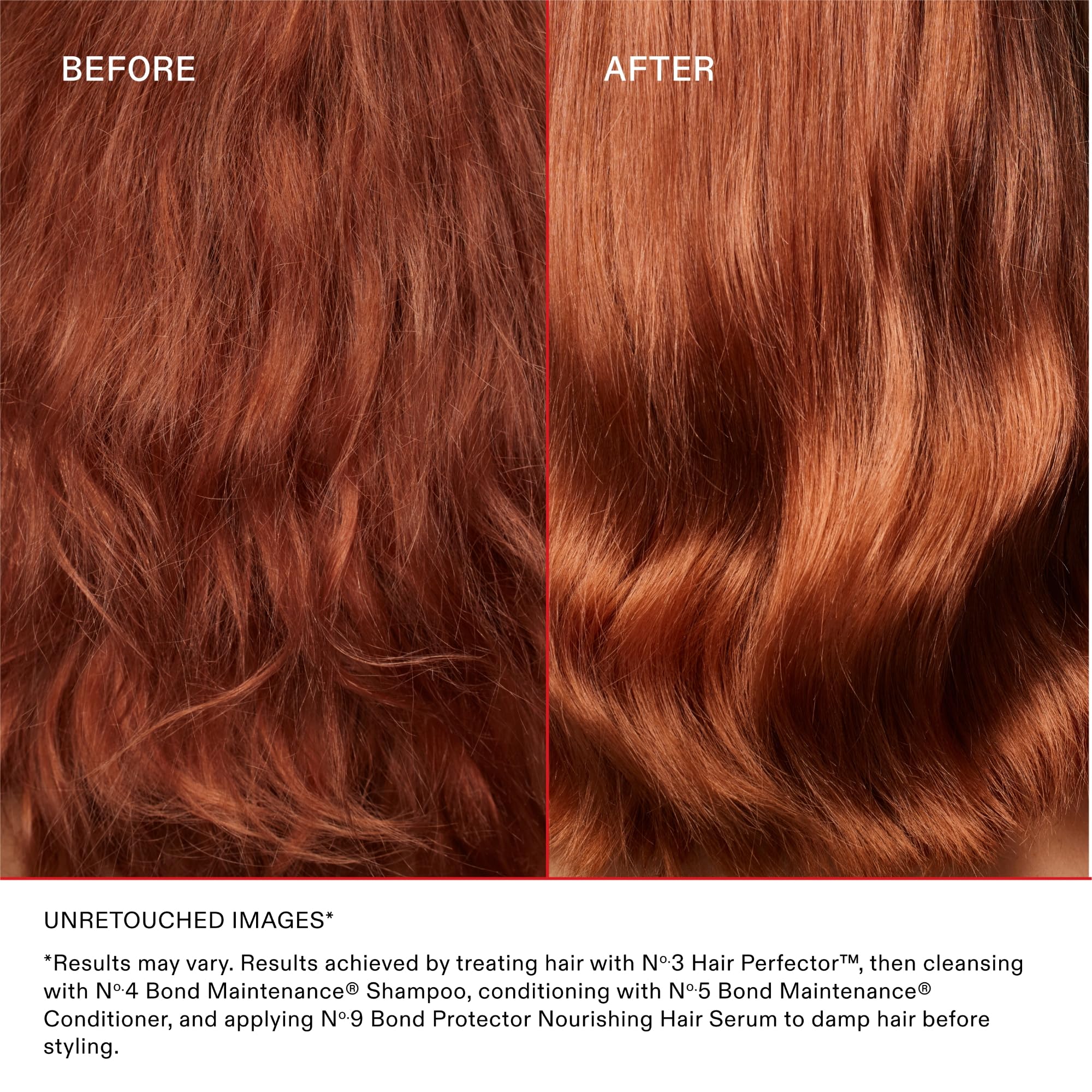 Cabello tras enjuague con Olaplex Nº4 Balance más suave y manejable