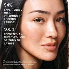 Olaplex LashBond Serum applicator brush during precise daily use.