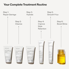 Olaplex No4 Bond Maintenance Shampoo bottle for gentle cleansing and bond protection.