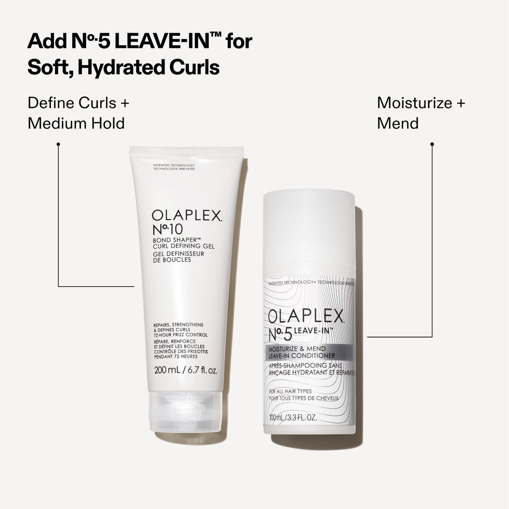 Olaplex No.10 patch on strand shows slip and even distribution.