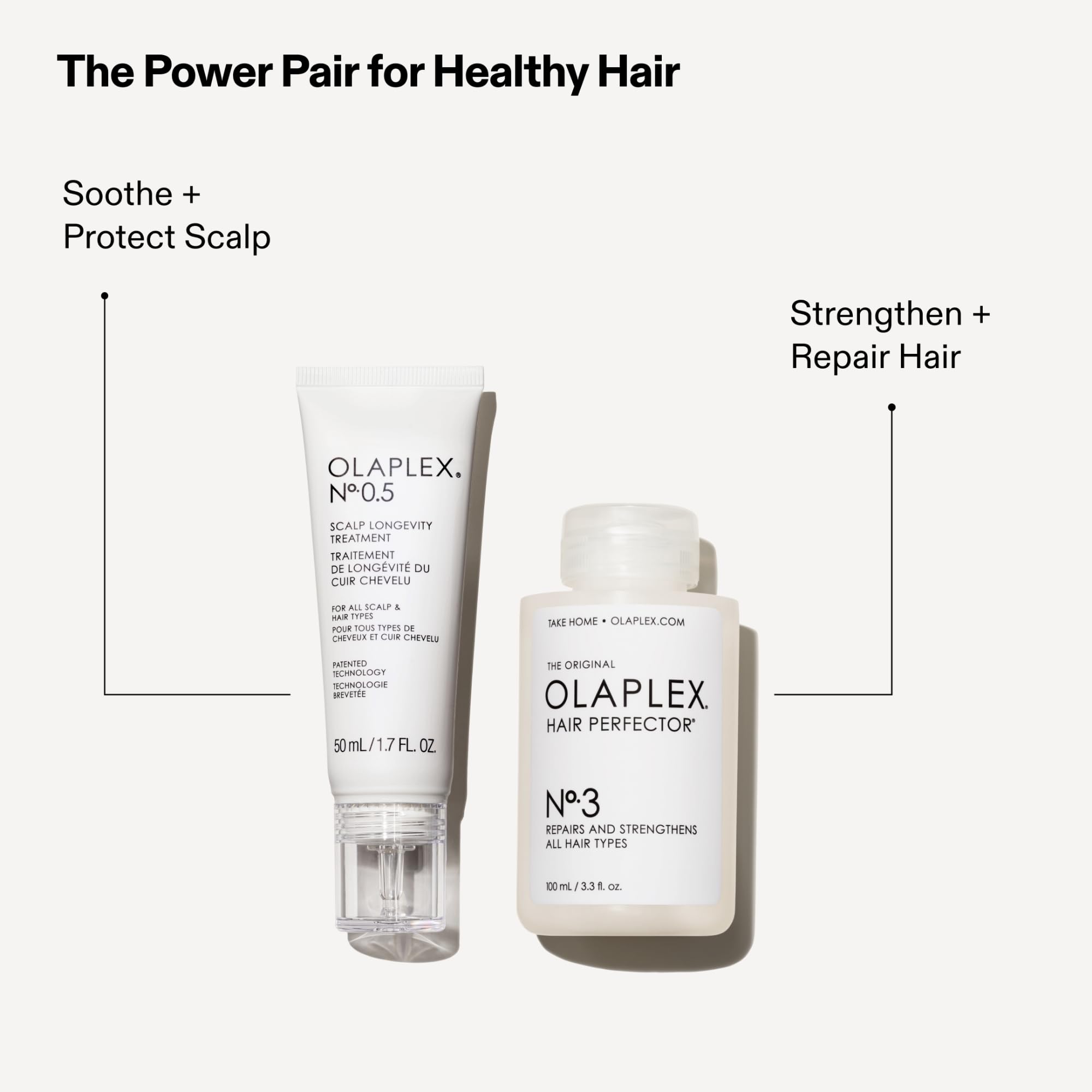 Olaplex No. 0.5 serum drop on finger for precise application