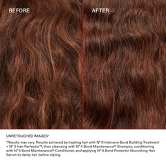 Olaplex No. 0 used in a routine with No. 3 Hair Perfector.