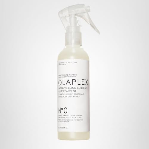Olaplex No. 0 ingredients close-up highlighting Bond Building Technology.