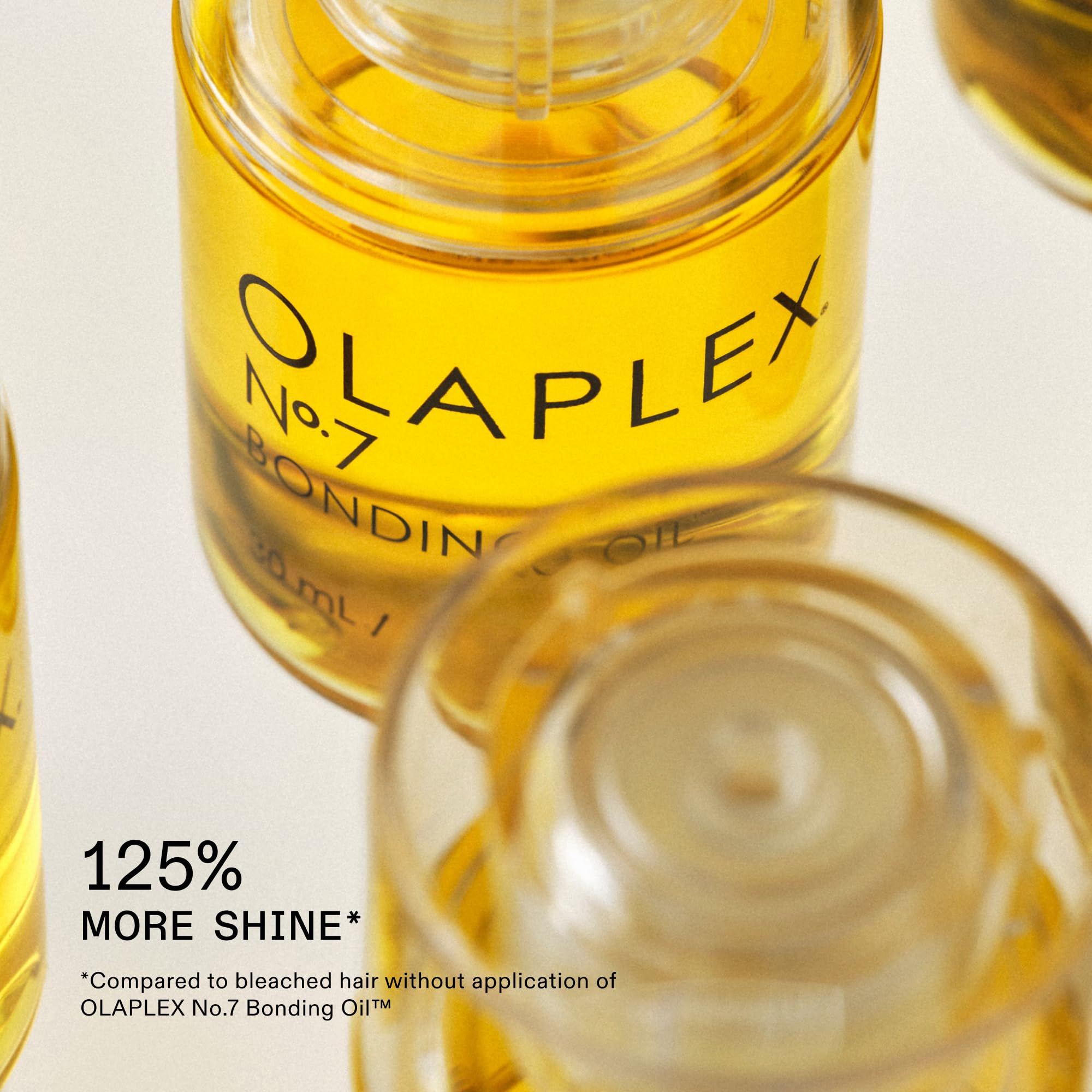 Olaplex No. 7 Bonding Oil on hair demonstrating frizz control and softness.