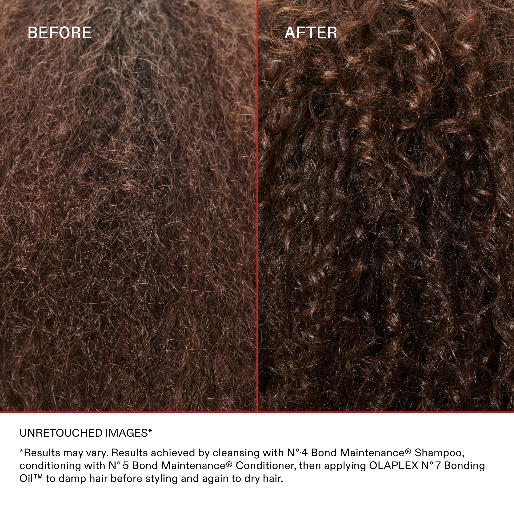 Olaplex No. 7 Bonding Oil demonstrates lightweight absorption on smooth hair.