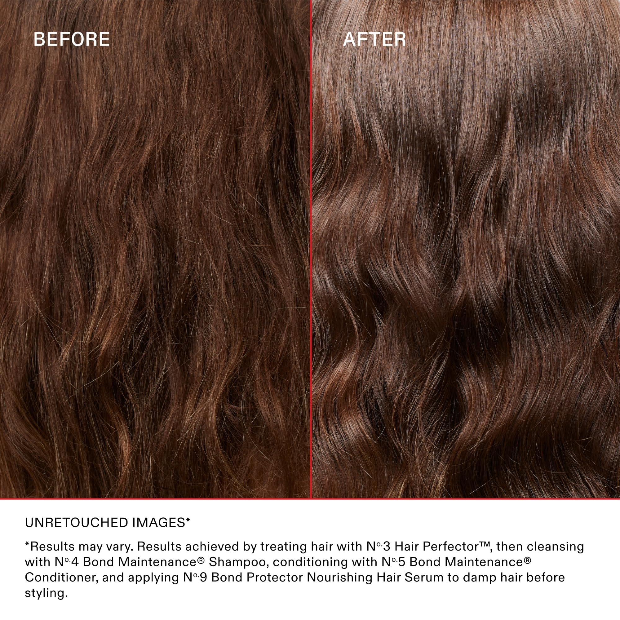 Olaplex No.3 after use signaling smoother detangled hair